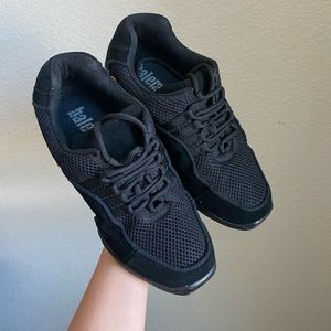 Balera Black Suede Dance Sneakers Women Size 7.5A